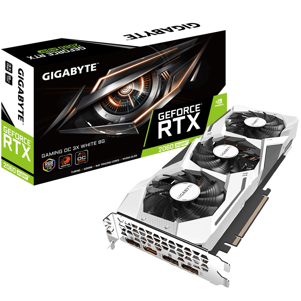 Gigabyte GeForce® RTX 2060 SUPER GAMING OC 3X WHITE 8G  (Rev. 2.0)
